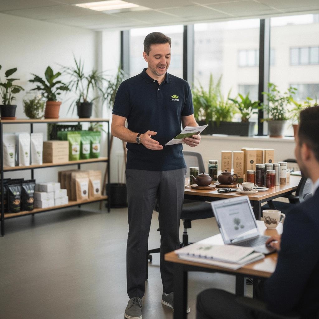 Un ritratto di una teiera in ceramica con tè alla frutta all'interno.